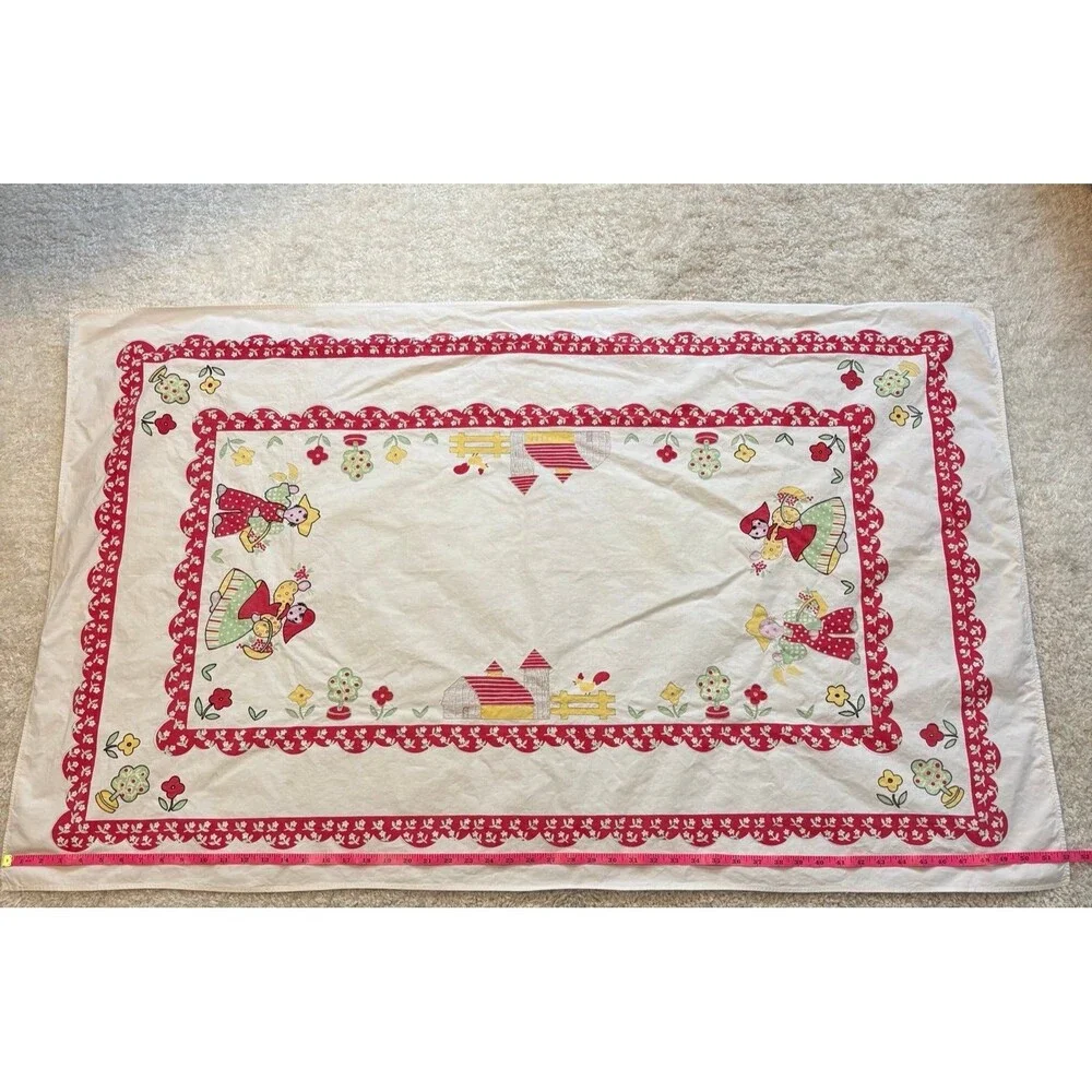 Vintage Hand stitched Dutch table cloth